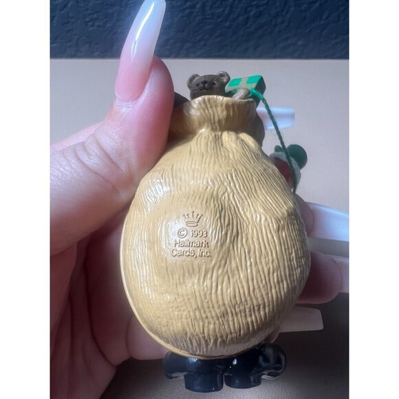 Vintage 1993 Hallmark Ornament Santa Claus Bag of Toys Holiday Christmas Decor - Picture 3 of 3